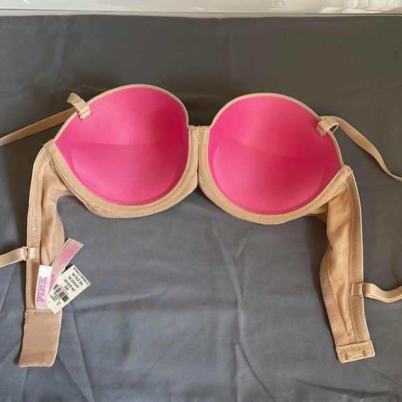 NWT Pink by Victoria’s Secret Where Everywhere Multi-Way Push-Up Cream 36C - Picture 4 of 13